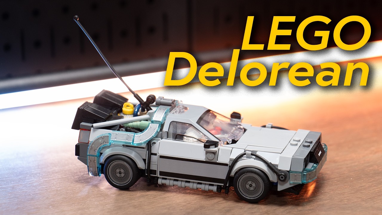The Lego Speed Champions BTTF DeLorean nails the details, minifigs included