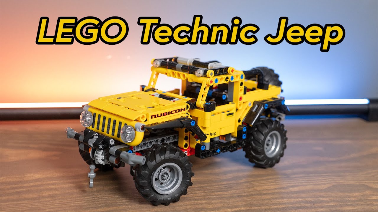 The Lego Technic Jeep Wrangler Rubicon is packed with play value